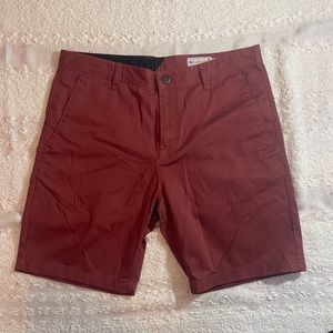 Volcom Men’s Corpo Class Chino Shorts - Brick Red